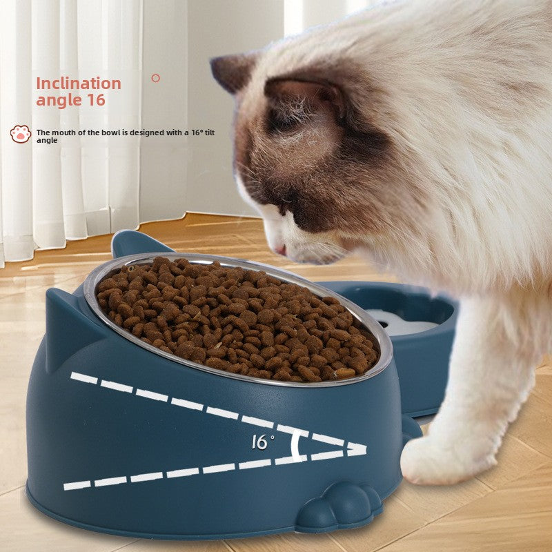 Dual-Bowl Automatic Pet Feeder and Waterer for Cats and Dogs