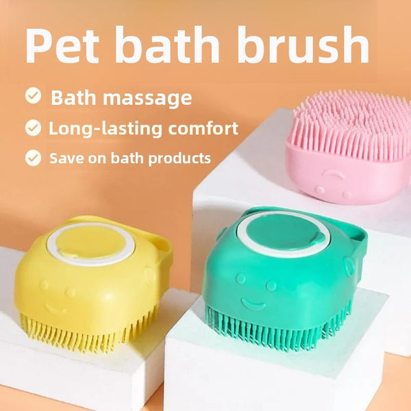 Silicone Pet Bath Massage Brush