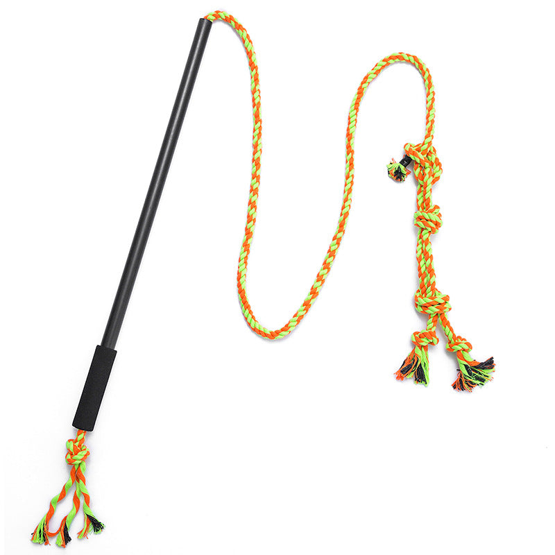 Pet Training Stick with Knot Toy